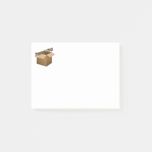 Tankar utanför rutan post-it block (Framsida)