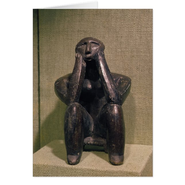 Tänkare av Cernovoda, Hamangia kultur Hälsningskort (Framsidan)