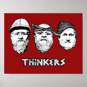 Tänkareaffisch Poster