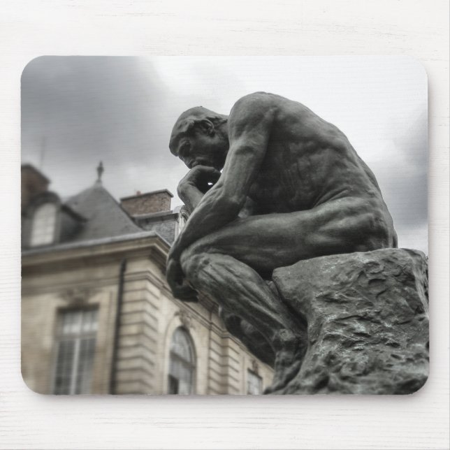 Tänkaren Rodin Paris Skulptur Musmatta (Framsidan)