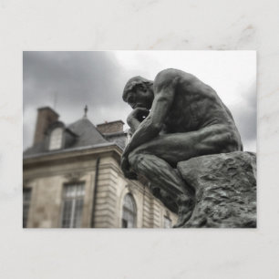 Tänkaren Rodin Paris Skulptur Vykort