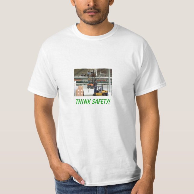 Tänkasäkerhet! Tee Shirt (Framsida)