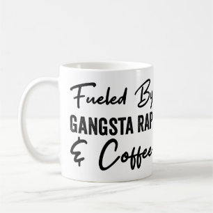 Tankat av Gangsta rappa och kaffe Kaffemugg
