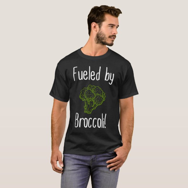 Tankat av grönsaken för broccoliVeganvegetarian T Shirt (Hel framsida)