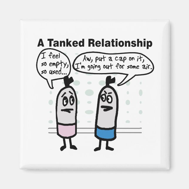 Tankat relationsmagnet magnet (Framsidan)