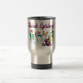 Tänkavårsnögubbear med pansiestravel mug resemugg