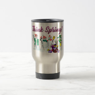 Tänkavårsnögubbear med pansiestravel mug resemugg