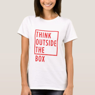 Tänkayttersida boxasT-tröjakvinnorna T Shirt