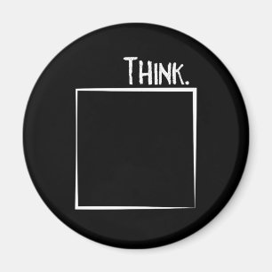 Tänkayttersida den ordagranna typografin för box magnet