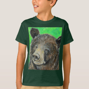 Tänkbar brun öronmålning t shirt