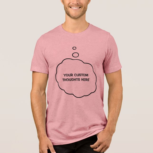 Tankbubbla för anpassningsbar t shirt (Framsida)