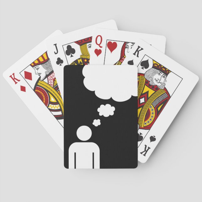 tankbubbla spel kort (Baksidan)