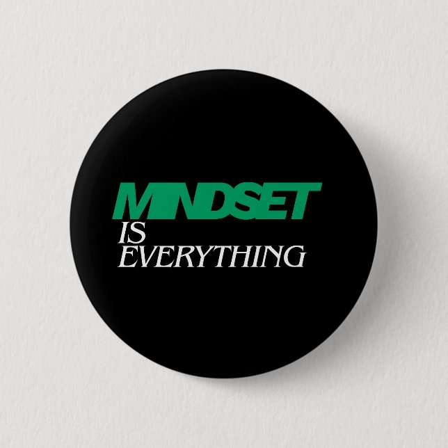 Tanke är allt, Inspirerande, Motiverande Knapp (Framsida)
