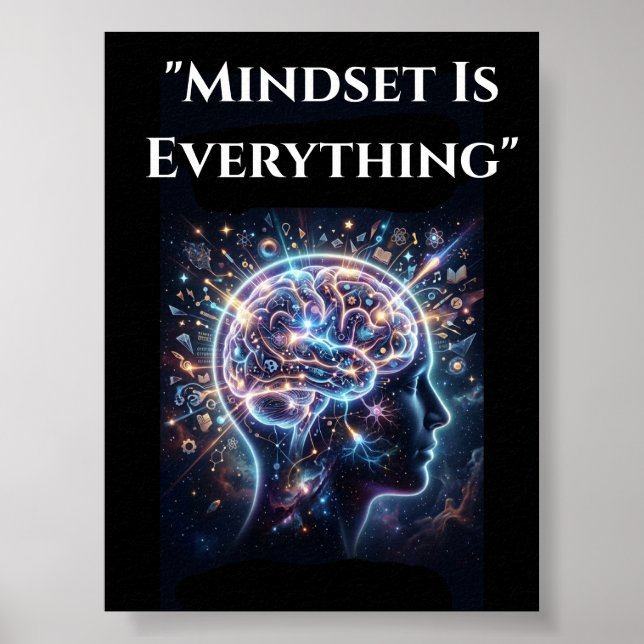 Tanke är allt MotivationsVÄGGKONST Poster  (Framsidan)