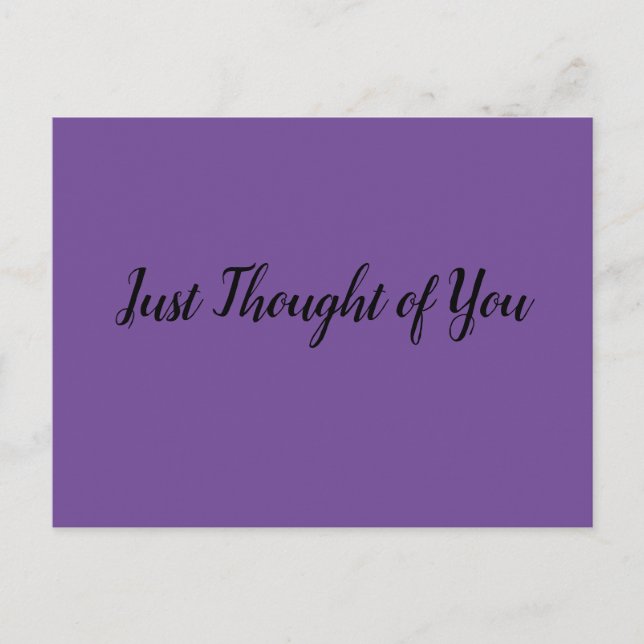 Tanke: Middag? När? Var? Vykort (Framsida)