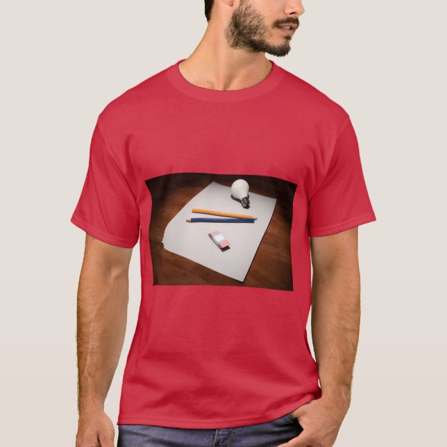 Tanke på papper Penna Sketch T-shirt (Framsida)