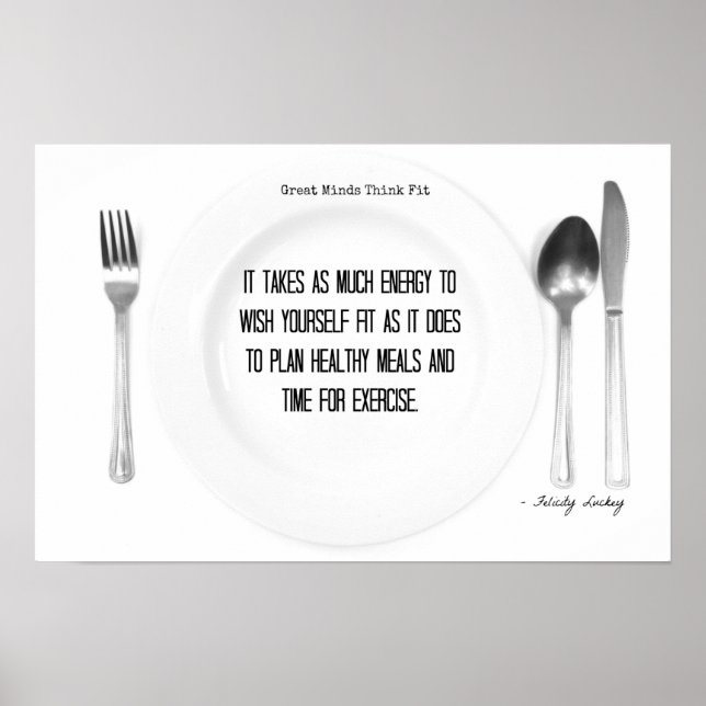 Tankefall: Fitness Motivation! Poster (Framsidan)