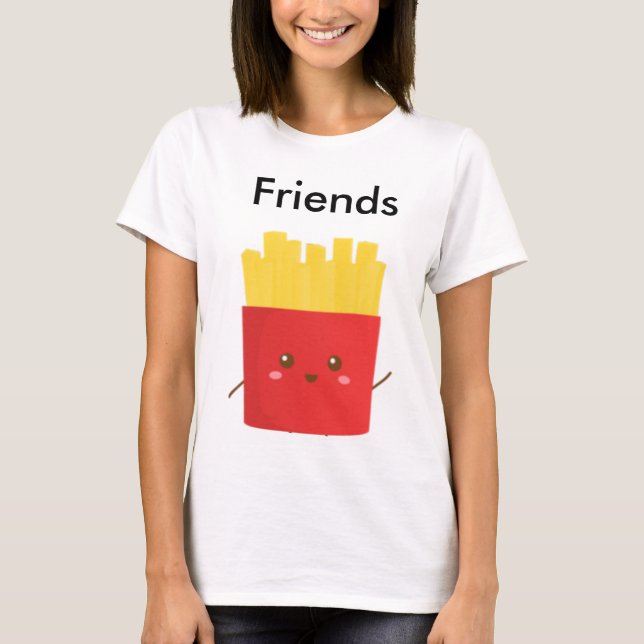 Tanken Bästa vänner Tee Shirt (Framsida)