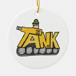 Tanken Battle Julgransprydnad Keramik