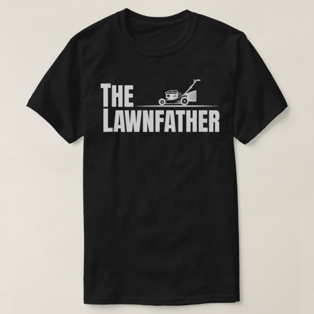 Tanken Lawnfather Funny Gräsmatta Mwing for Far T Shirt (Design framsida)