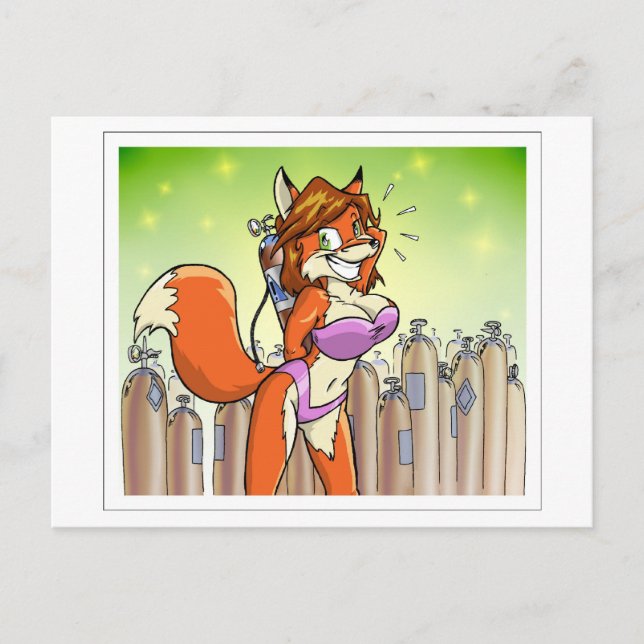 Tanken Modell Vixen Vykort (Framsida)