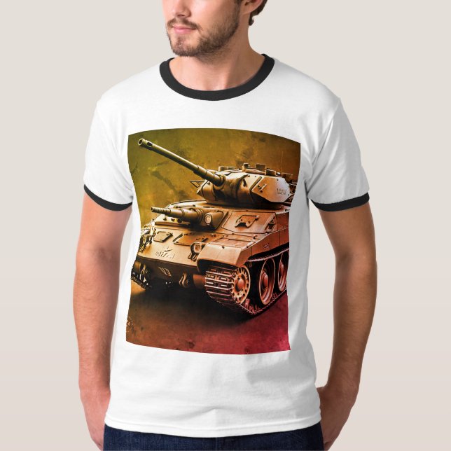 Tanken Modern Armored Combat T Shirt (Framsida)