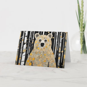 Tanken på Cute Bear Hug Tack Kort