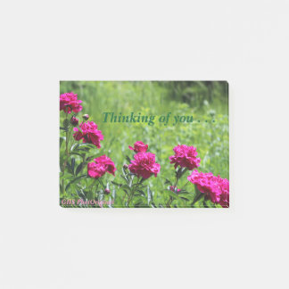 Tanken på dina peonier post-it block