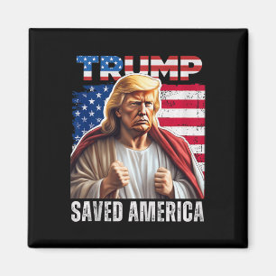 Tanken Santa Trump jul Humor Funny Trump Julafton Magnet