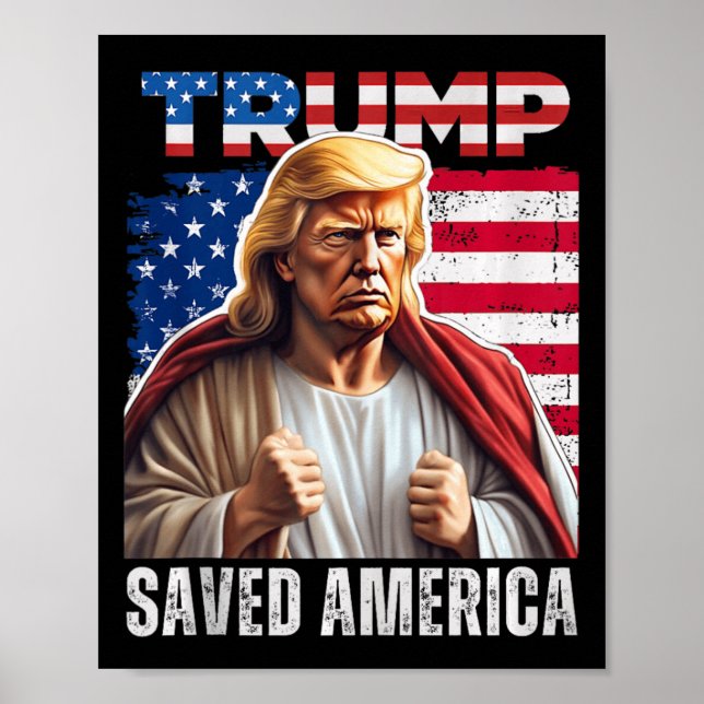 Tanken Santa Trump jul Humor Funny Trump Julafton Poster (Framsidan)