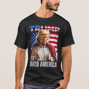 Tanken Santa Trump jul Humor Funny Trump Julafton T Shirt