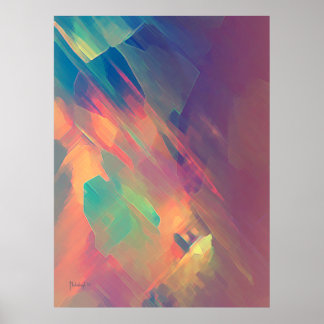 Tankens ursprung - abstraktens målning poster