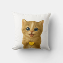 Tankepillow för Cute Kitten Kudde