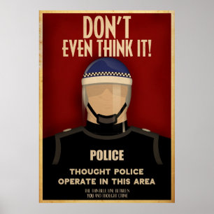 Tankepolisaffisch Poster