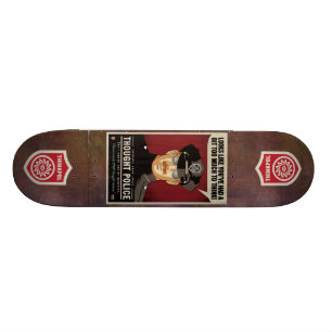 TankepolisSkateboard Old School Skateboard Bräda 21,6 Cm