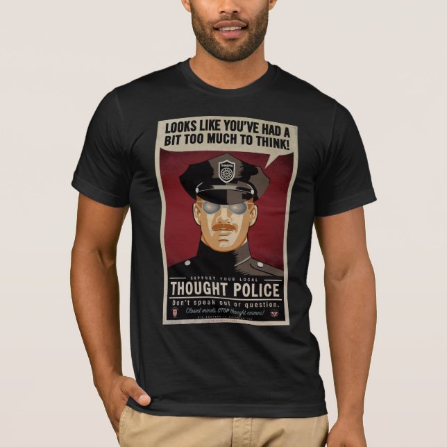 Tankepolisskjorta Tee (Framsida)