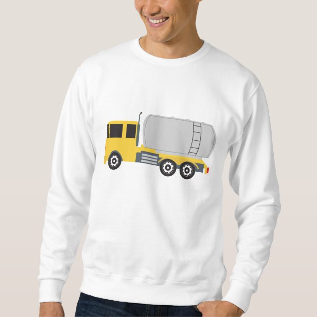 Tanker Lastbil Transport Lastbilar Lång Ärmad Tröja (Framsida)