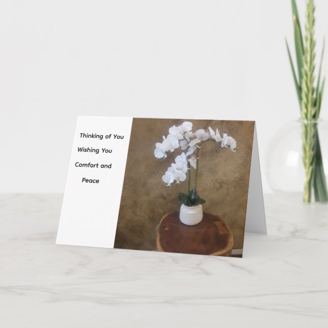 Tänker på Dig Blomsterkort Kort (Framsida)