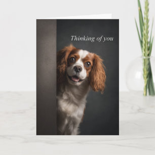 Tänker på dig Cavalier Spaniel Kort