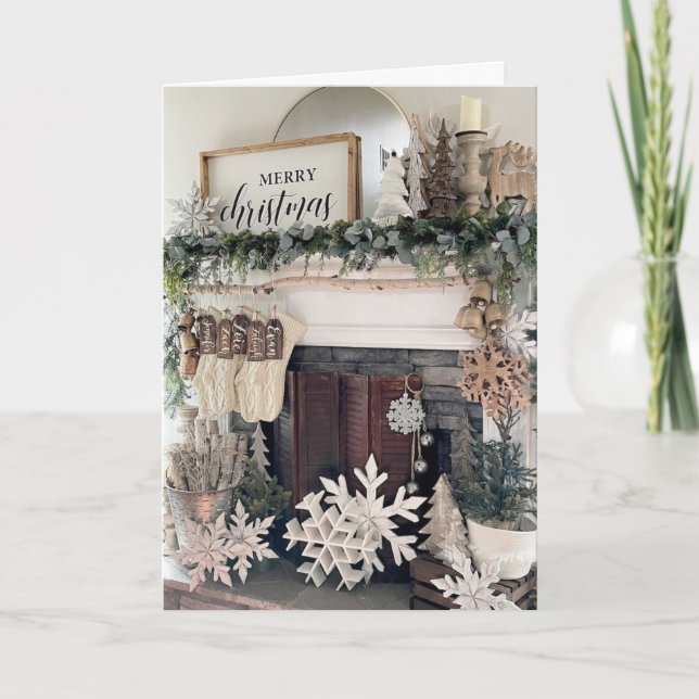 TÄNKER PÅ DIG DEN HÄR CHRISTMAS HELGKORT (Framsida)