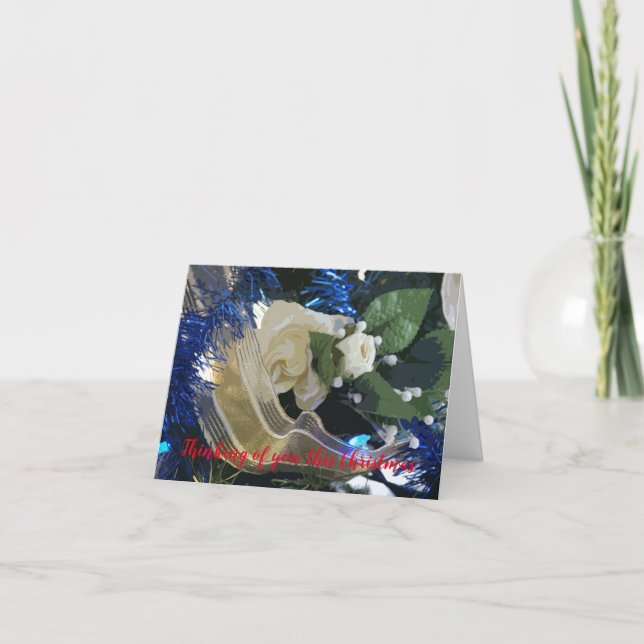 Tänker på dig denna jul kort (Framsida)