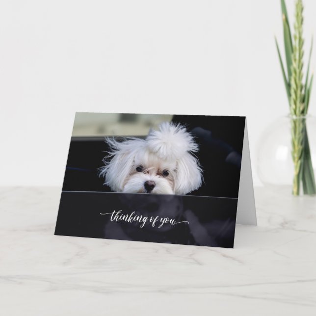 Tänker på Dig Faltad Kort (Framsida)