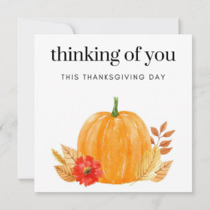 Tänker på dig i Thanksgiving hälsning Kort