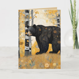 Tänker på dig Kny hug med nallebjörn Kort