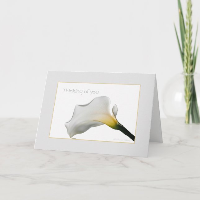 Tänker på dig: Kort för tid av förlust (Framsida)