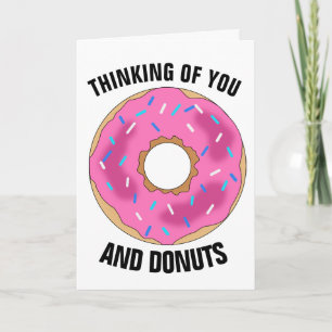 TÄNKER PÅ DIG OCH DONUTS LÅNGA KORT