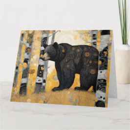 Tänker på dig Söt björn omfamning Kort