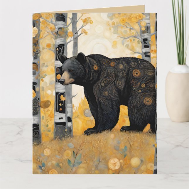 Tänker på dig Söt björn omfamning Kort (Framsida)