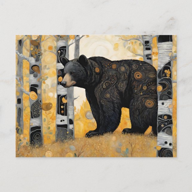 Tänker på dig Söt björnknuff Vykort (Framsida)