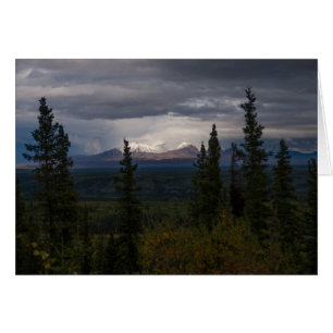 Tänker på dig Upplysta berg Fotografiet Hälsningskort